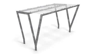 Cykeltak Siluett utan väggar