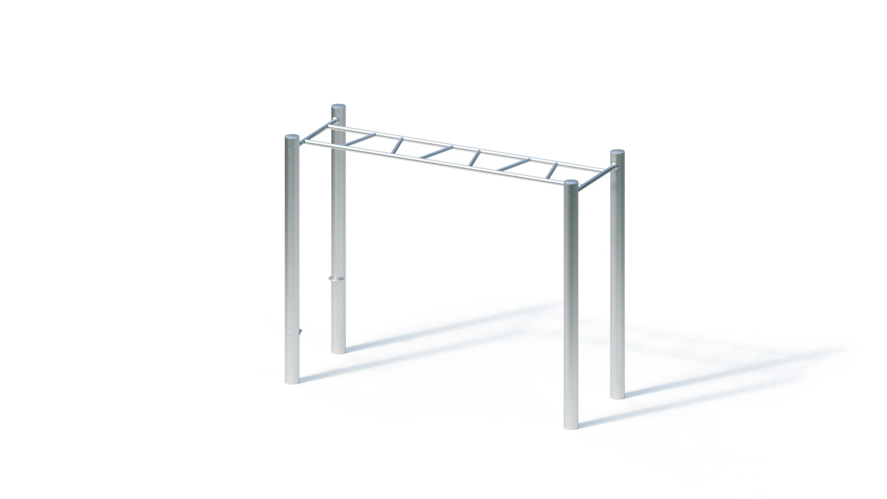Armgång Blidö – 2,52 × 0,92 m, rostfria stålstolpar Ø 114,3 mm