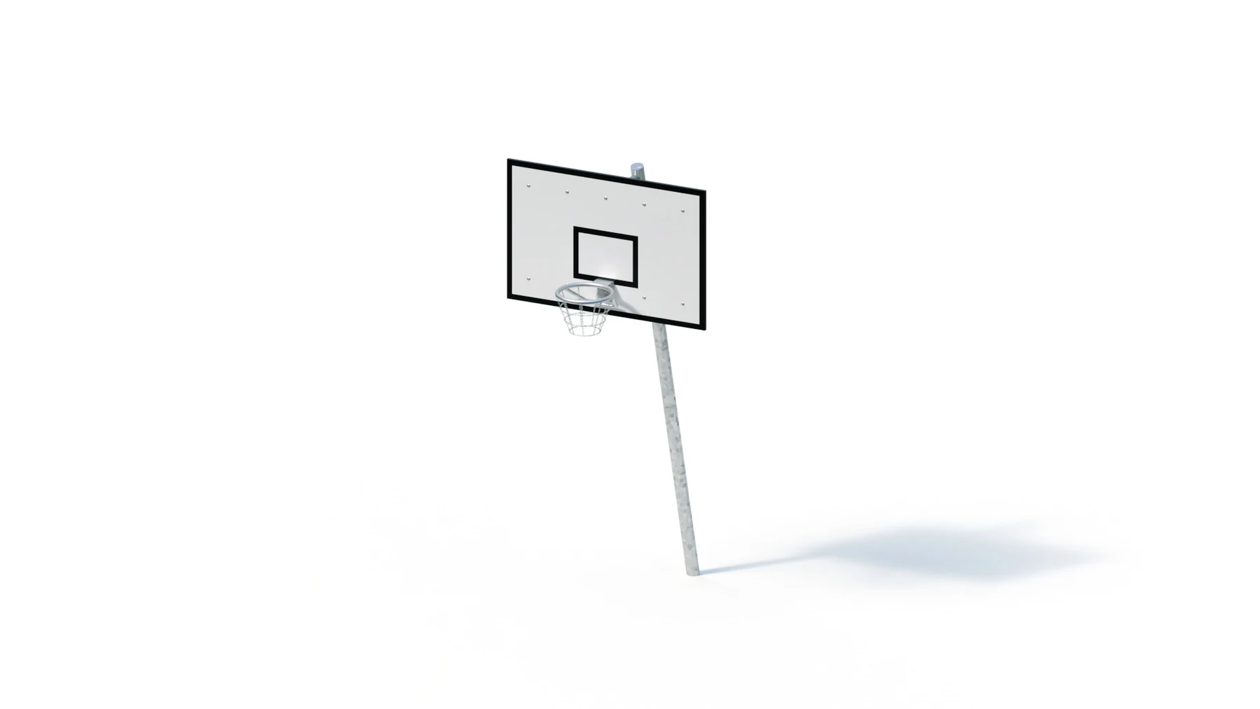 Basketanläggning Flurkmark – förzinkade stålstolpar