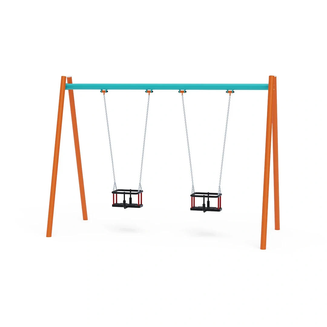 Dubbelgunga Runemo – babysits 1,5 m, orange + turkos