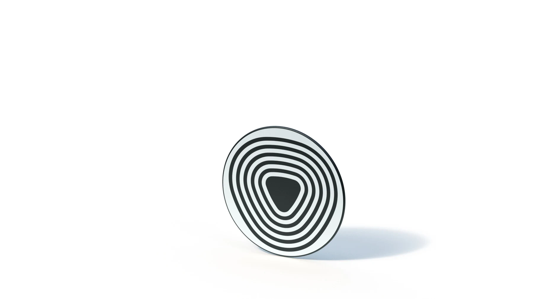 Effektskiva Balsby – Ø 1,20 m, bandmotiv, väggmontering