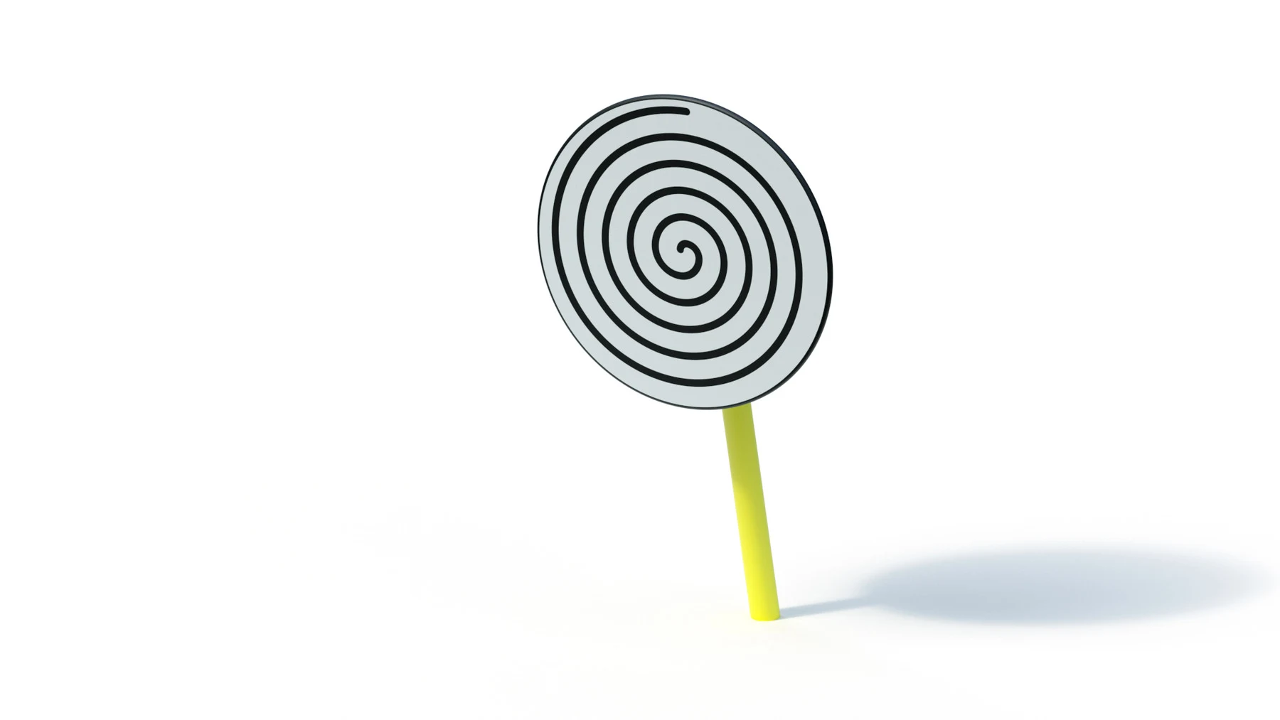 Effektskiva Balsby – Ø 1,20 m, spiralmotiv, fristående