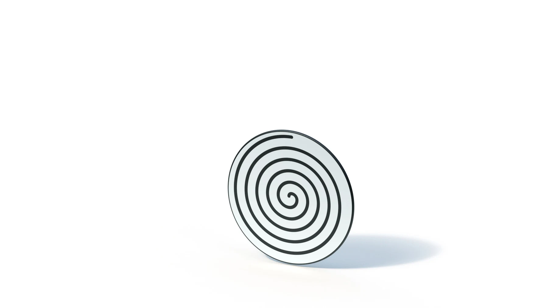 Effektskiva Balsby – Ø 1,20 m, spiralmotiv, väggmontering