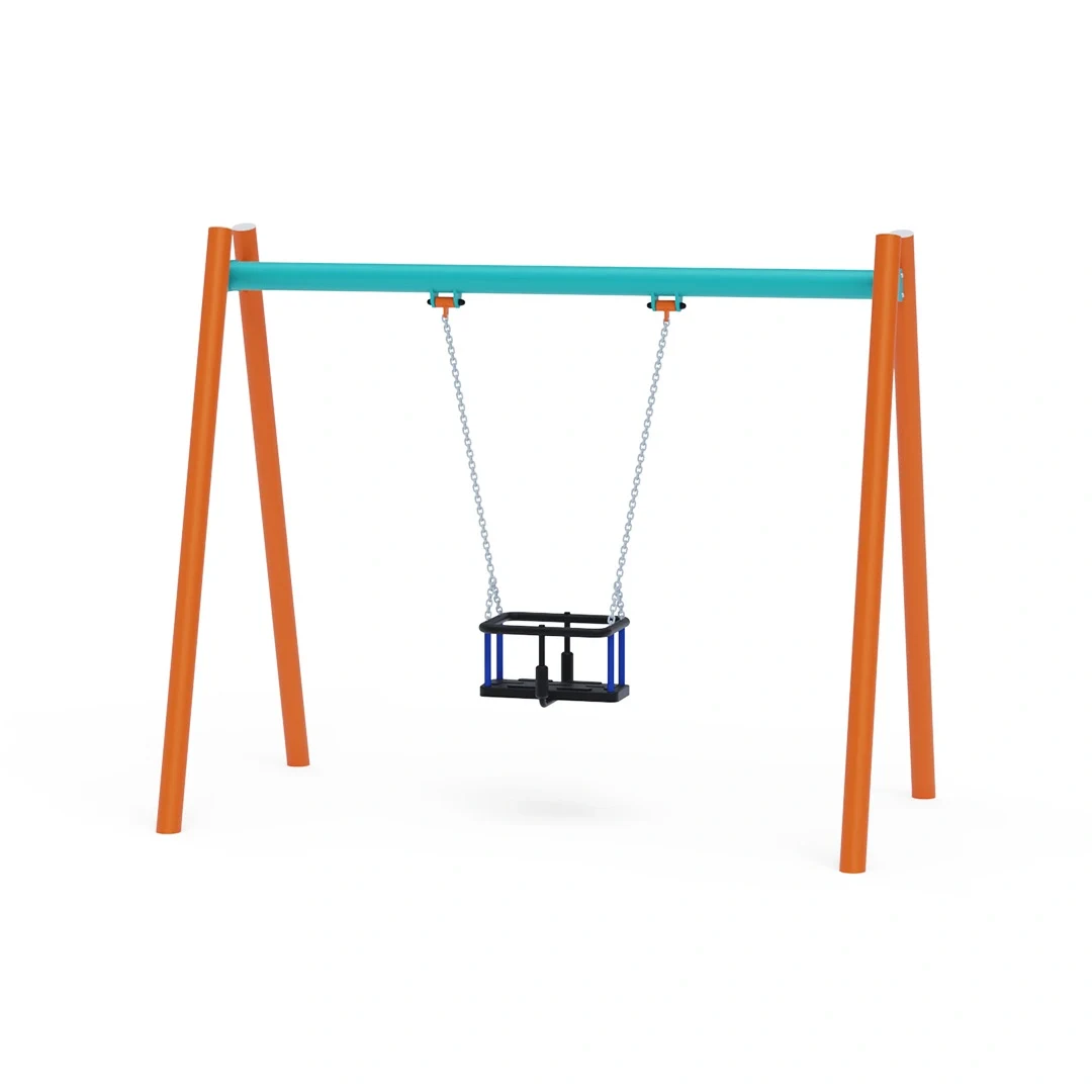 Gunga Pilgrimstad – babysits 1,0 m, orange + turkos