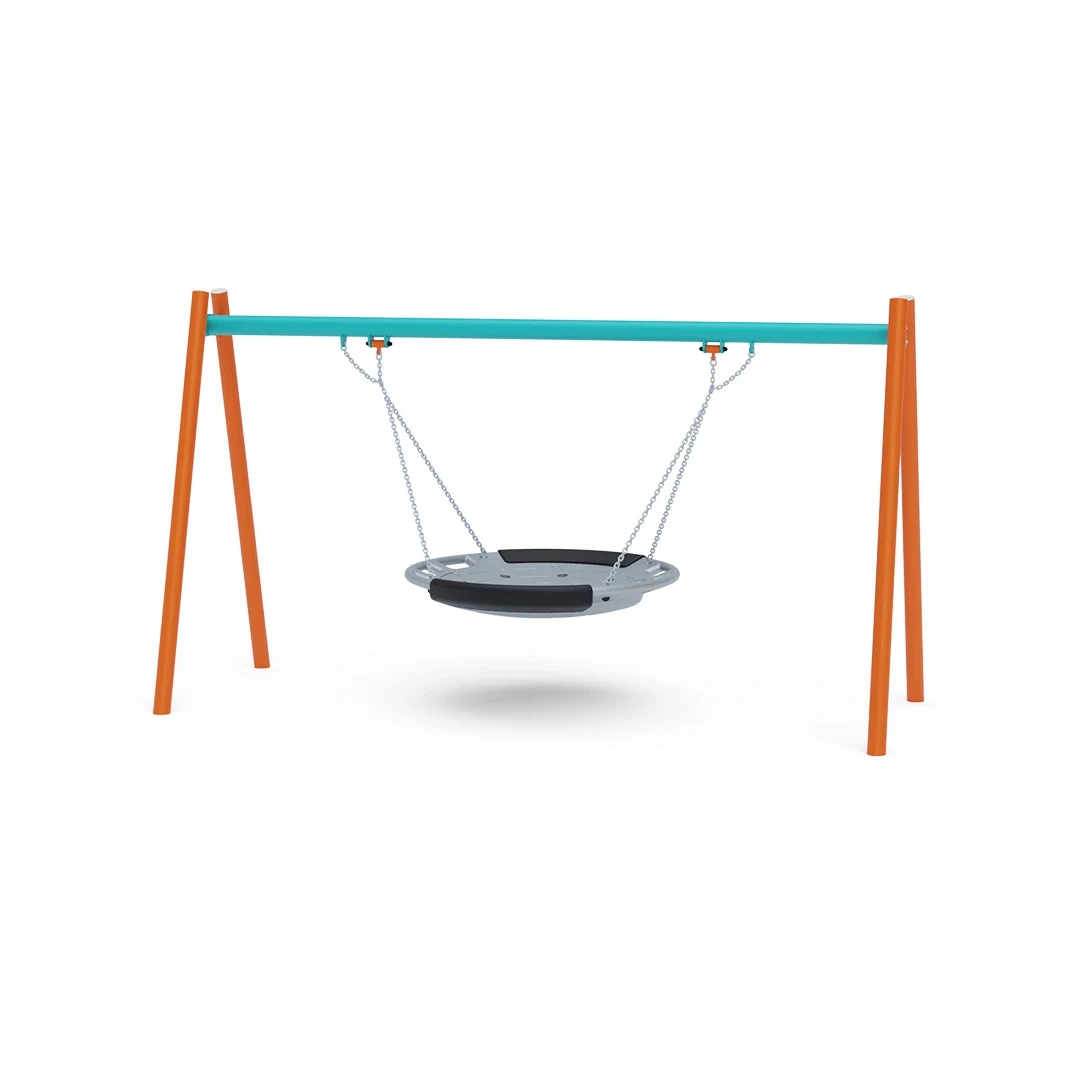 Gunga Simlångsdalen – fågelbo 1,0 m, 3,1 × 1,5 m, orange + turkos