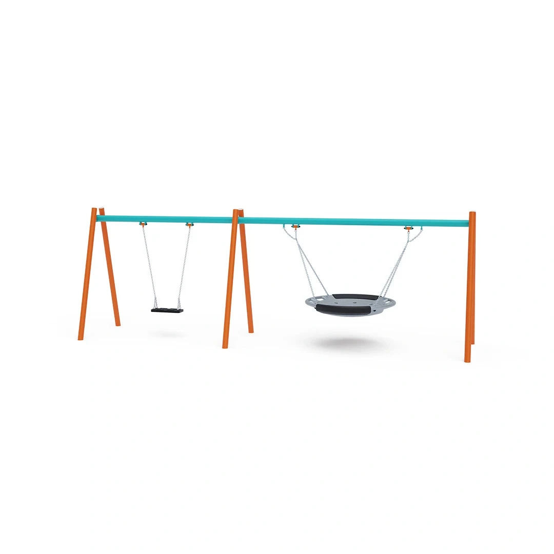 Gunga fågelbo Munka-Ljungby 1,0 m, orange + turkos