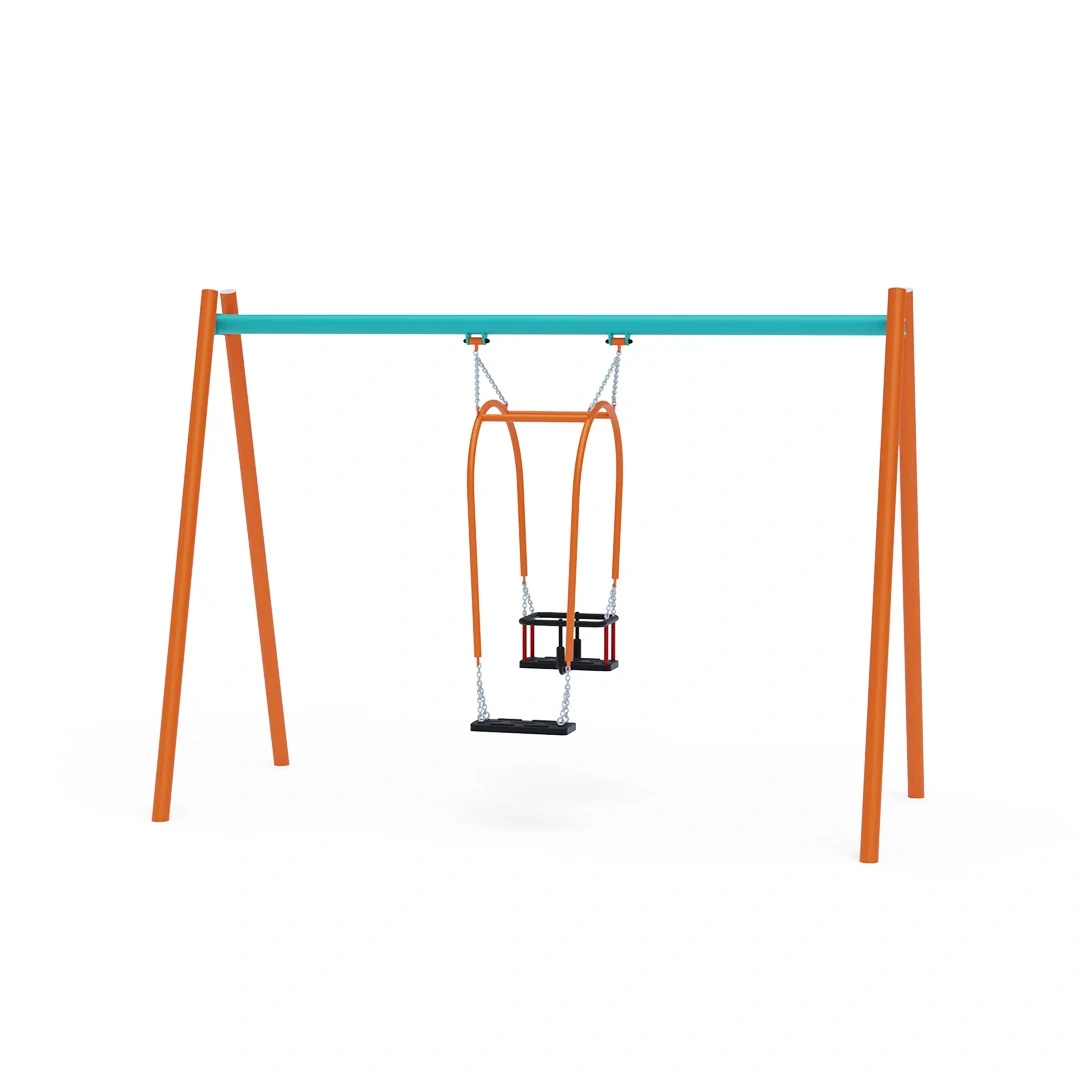 Gunga Vallargärdet – mamma-barn 1,5 m, orange + turkos
