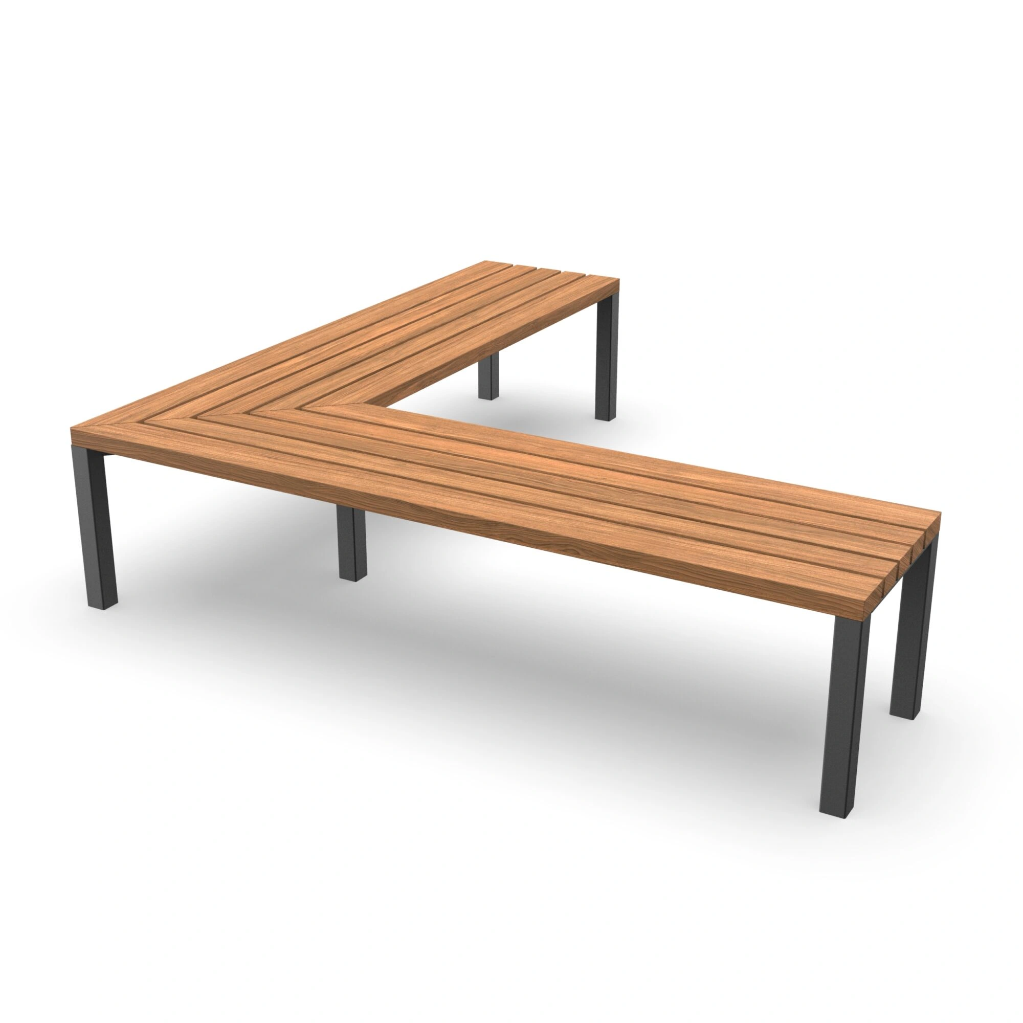 Hörnbänk Klockrike – 180 cm, hörnmodul, utan armstöd