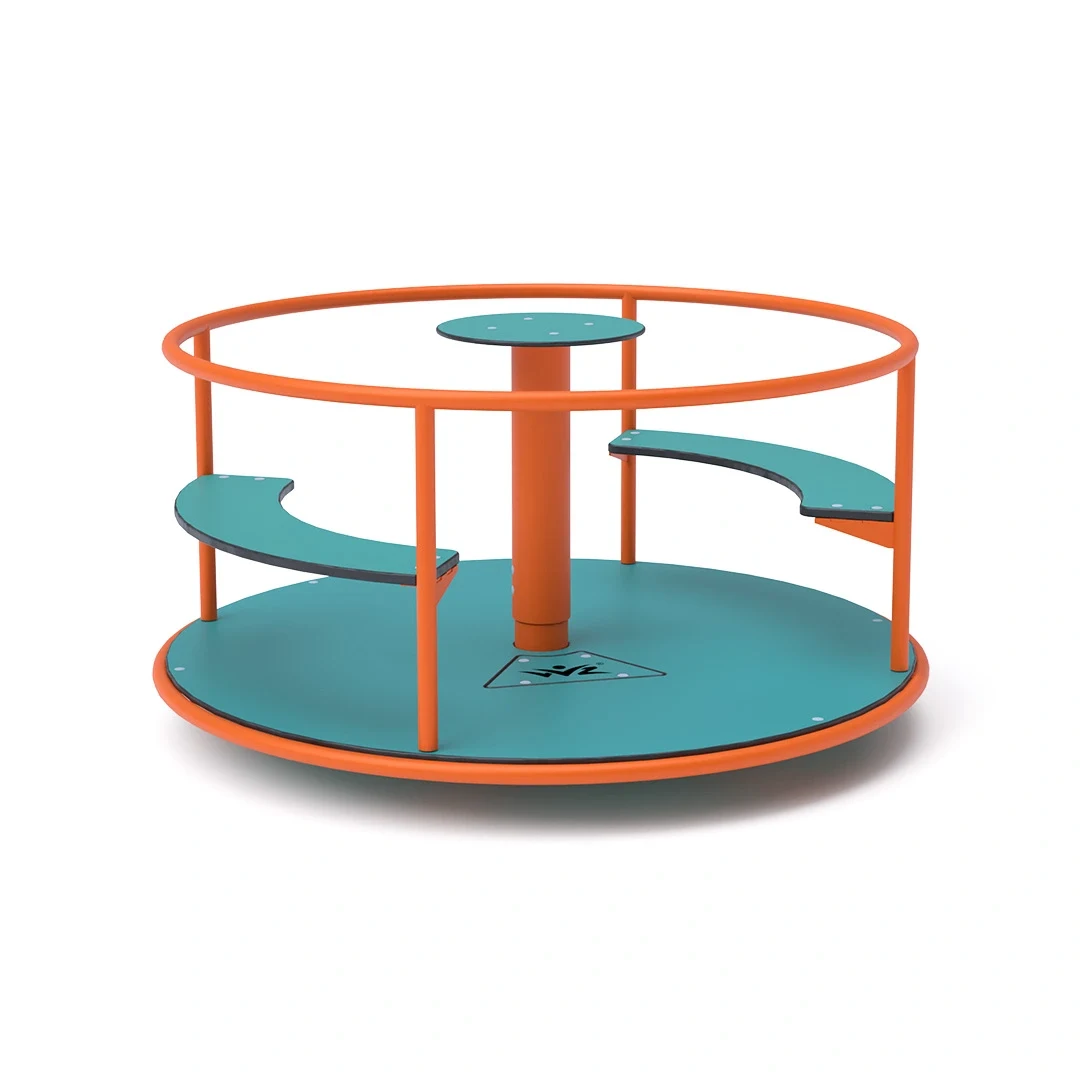 Karusell Rappestad – med sits 1,5 m, orange + turkos
