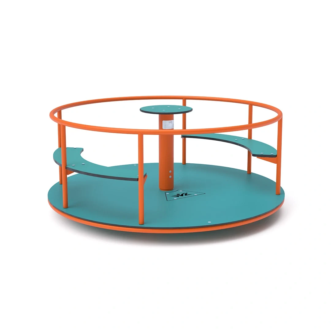 Karusell Rappestad – med sits 1,8 m, orange + turkos