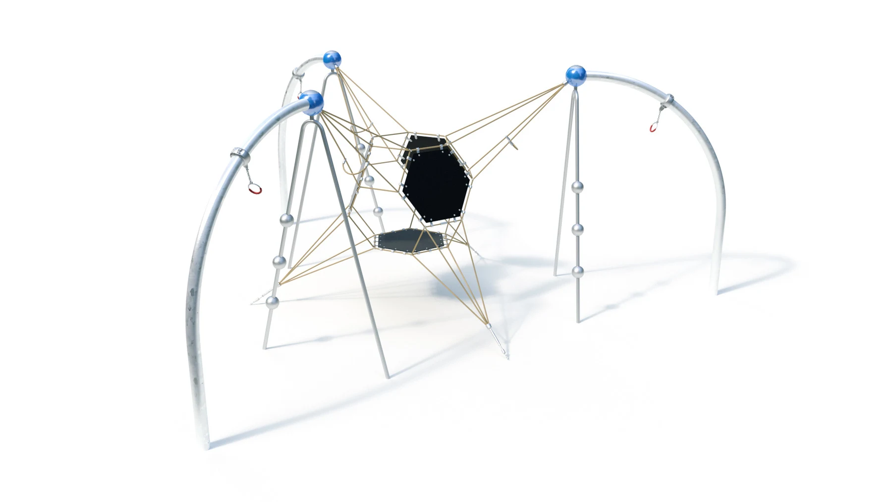 Klätterlek Åmmeberg – 6,82 × 5,97 m, hängstege
