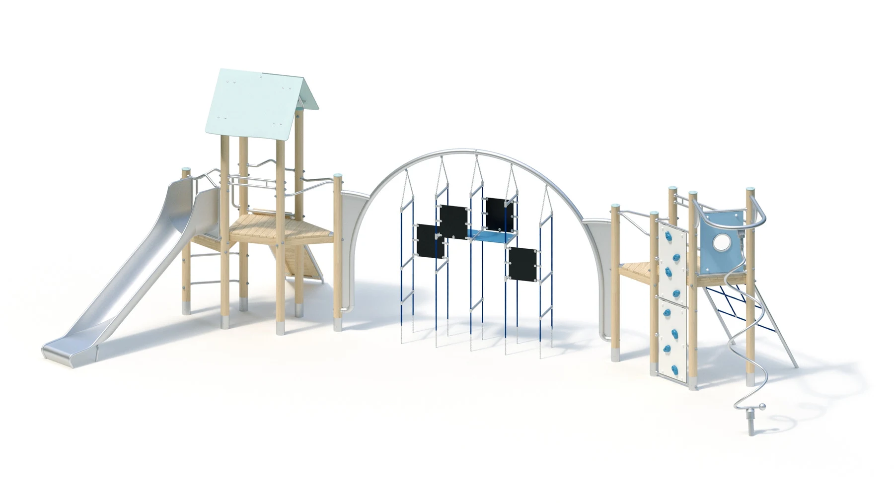 Klätterställning Äppelbo – robiniastolpar