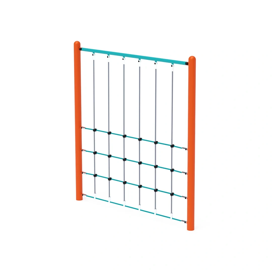 Klättervägg Storvik – 2 × 0,1 m, orange + turkos