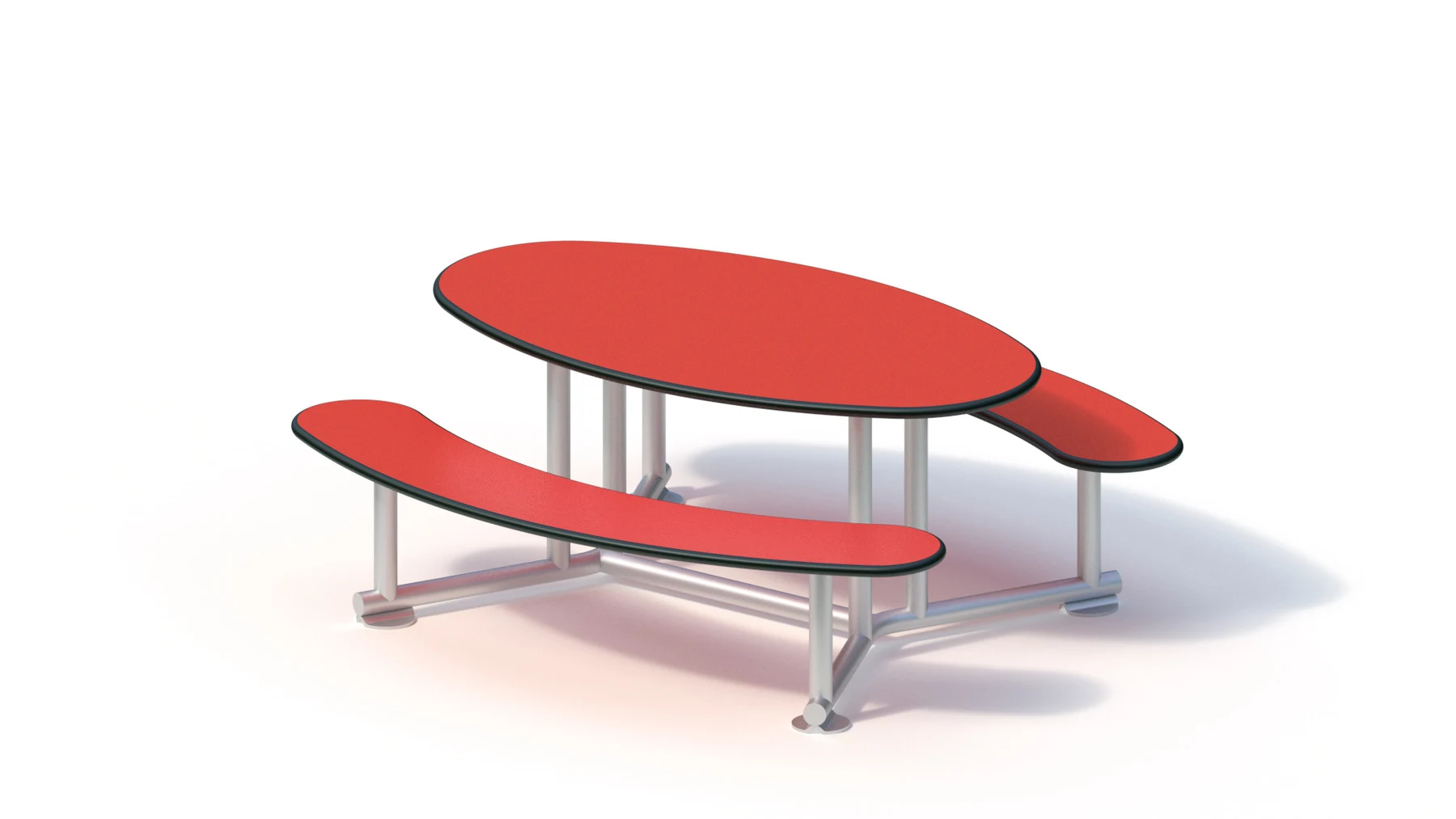 Lekbord Borlänge – oval, 1,30 × 1,20 m