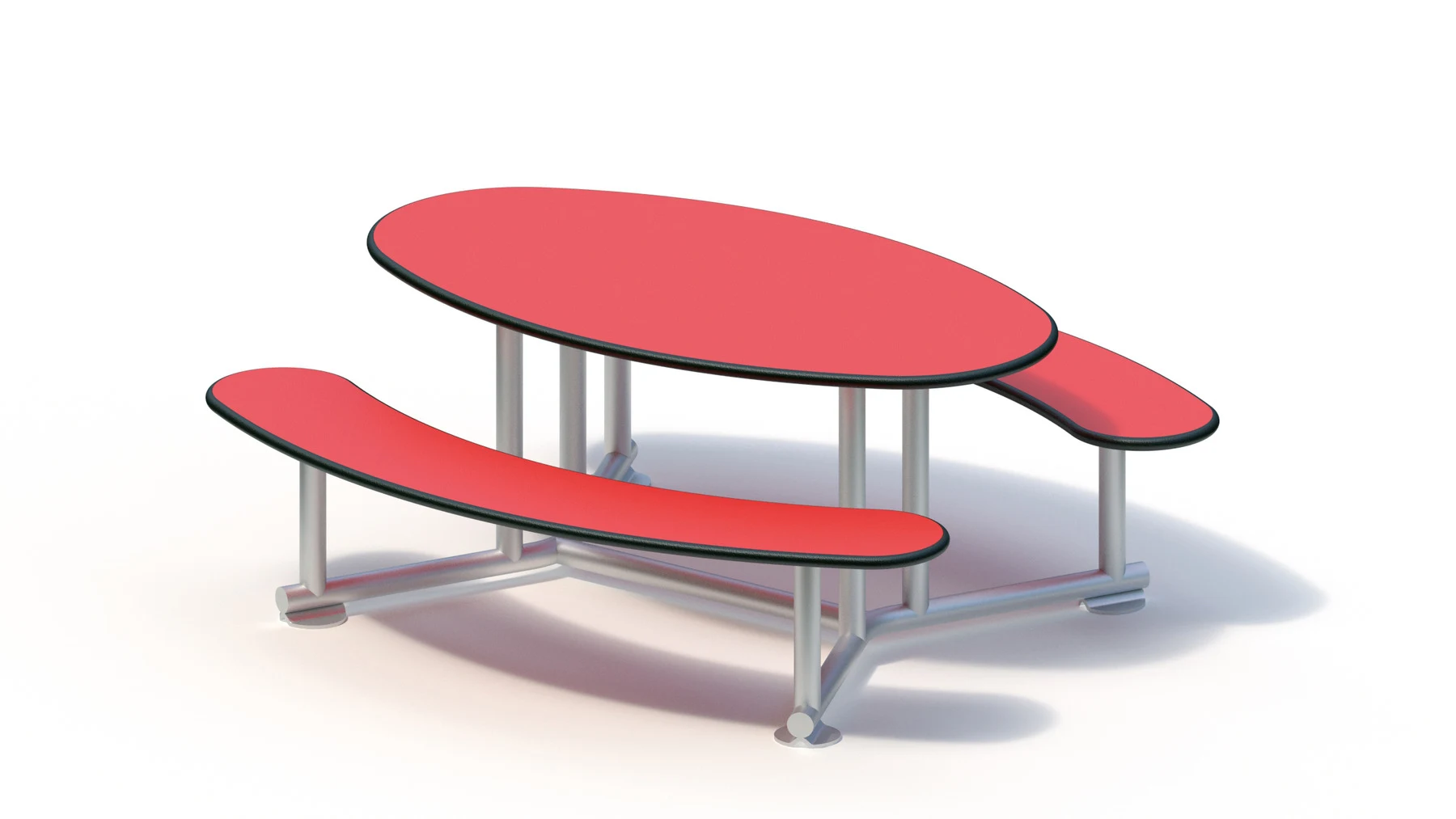 Lekbord Borlänge – oval, 1,30 × 1,20 m