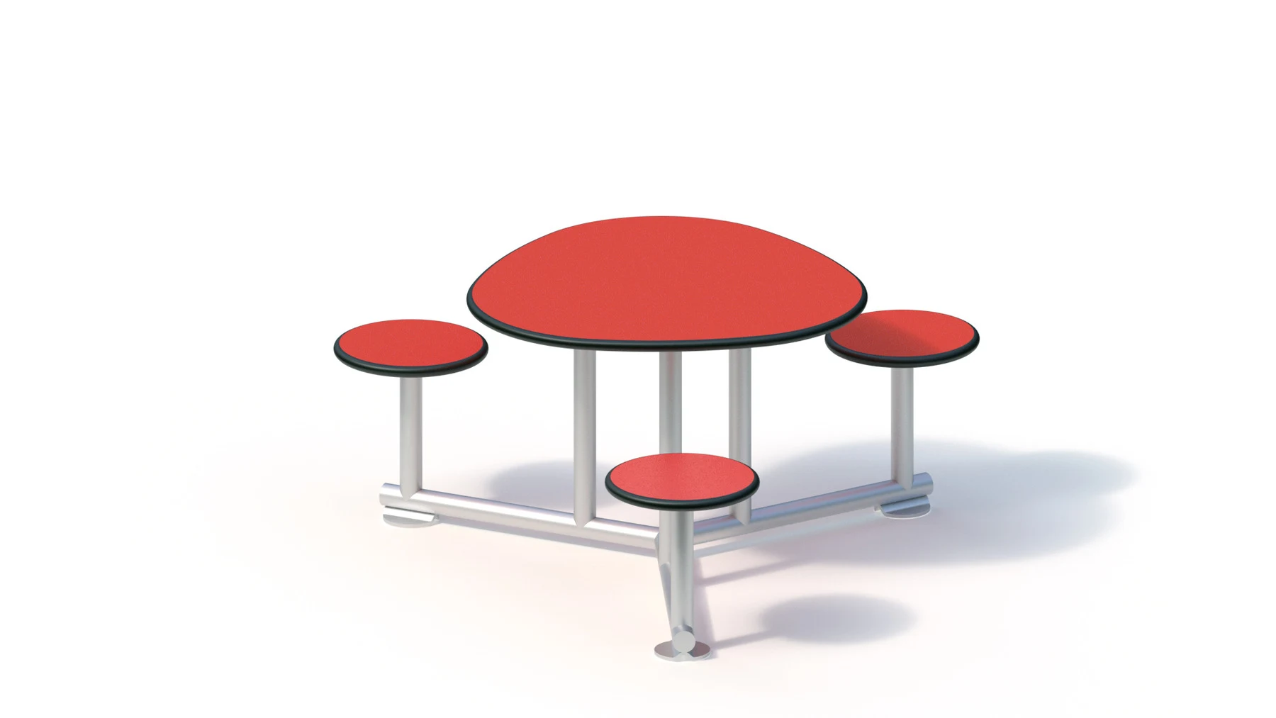 Lekbord Borlänge – rund, 1,10 × 1,00 m