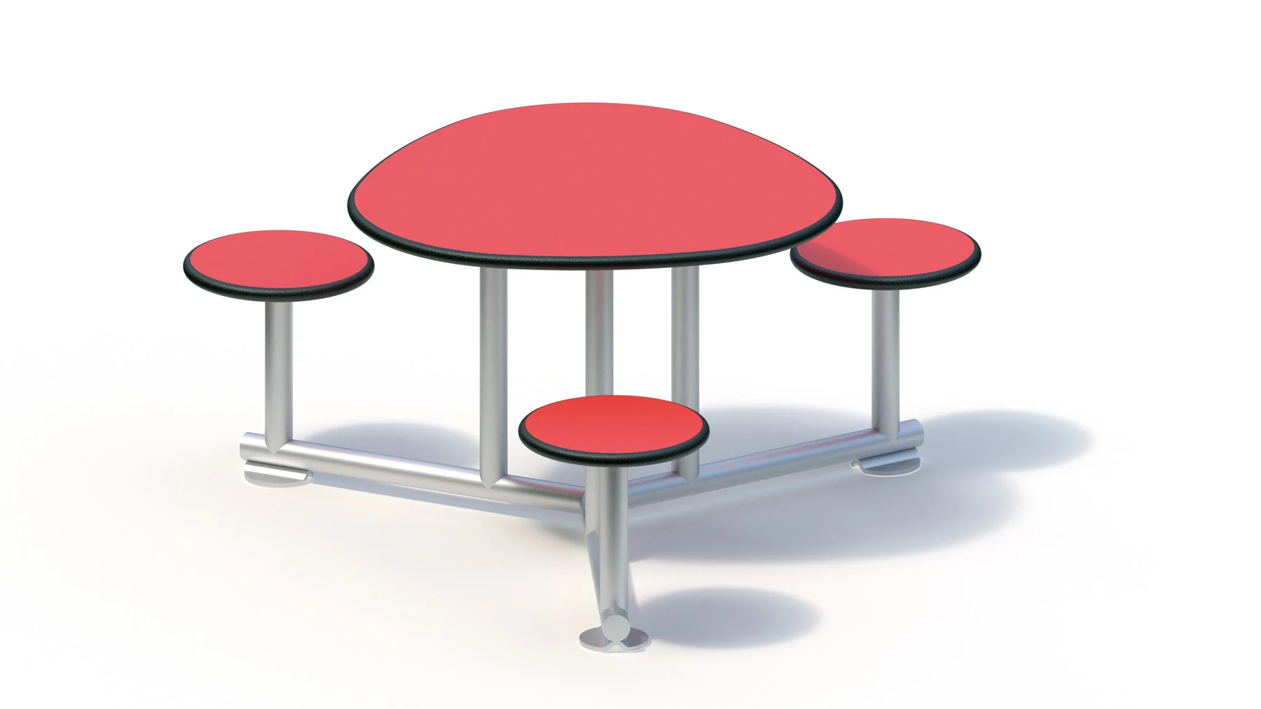 Lekbord Borlänge – rund, 1,10 × 1,00 m