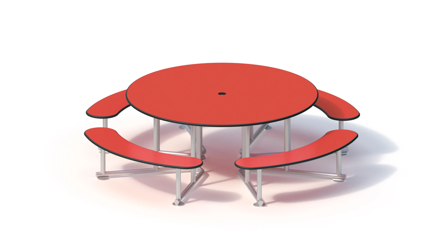 Lekbord Borlänge – rund, 2,20 × 2,20 m