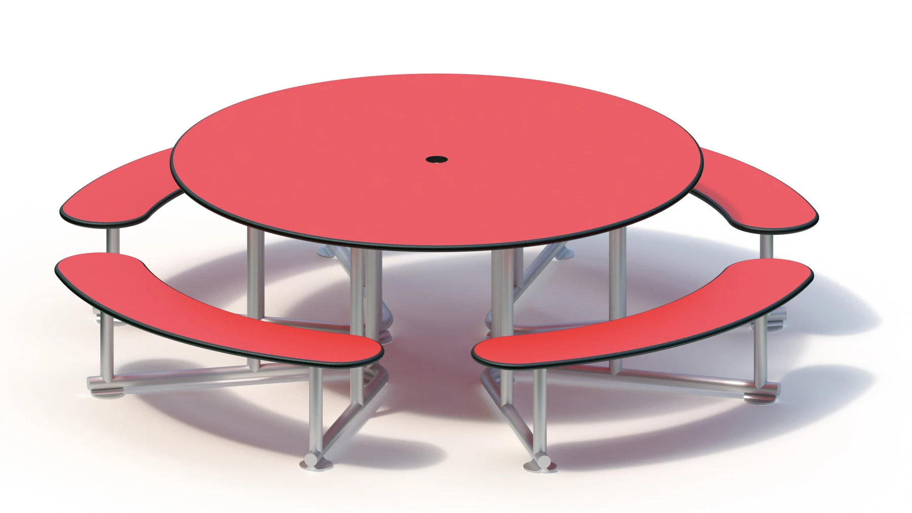 Lekbord Borlänge – rund, 2,20 × 2,20 m