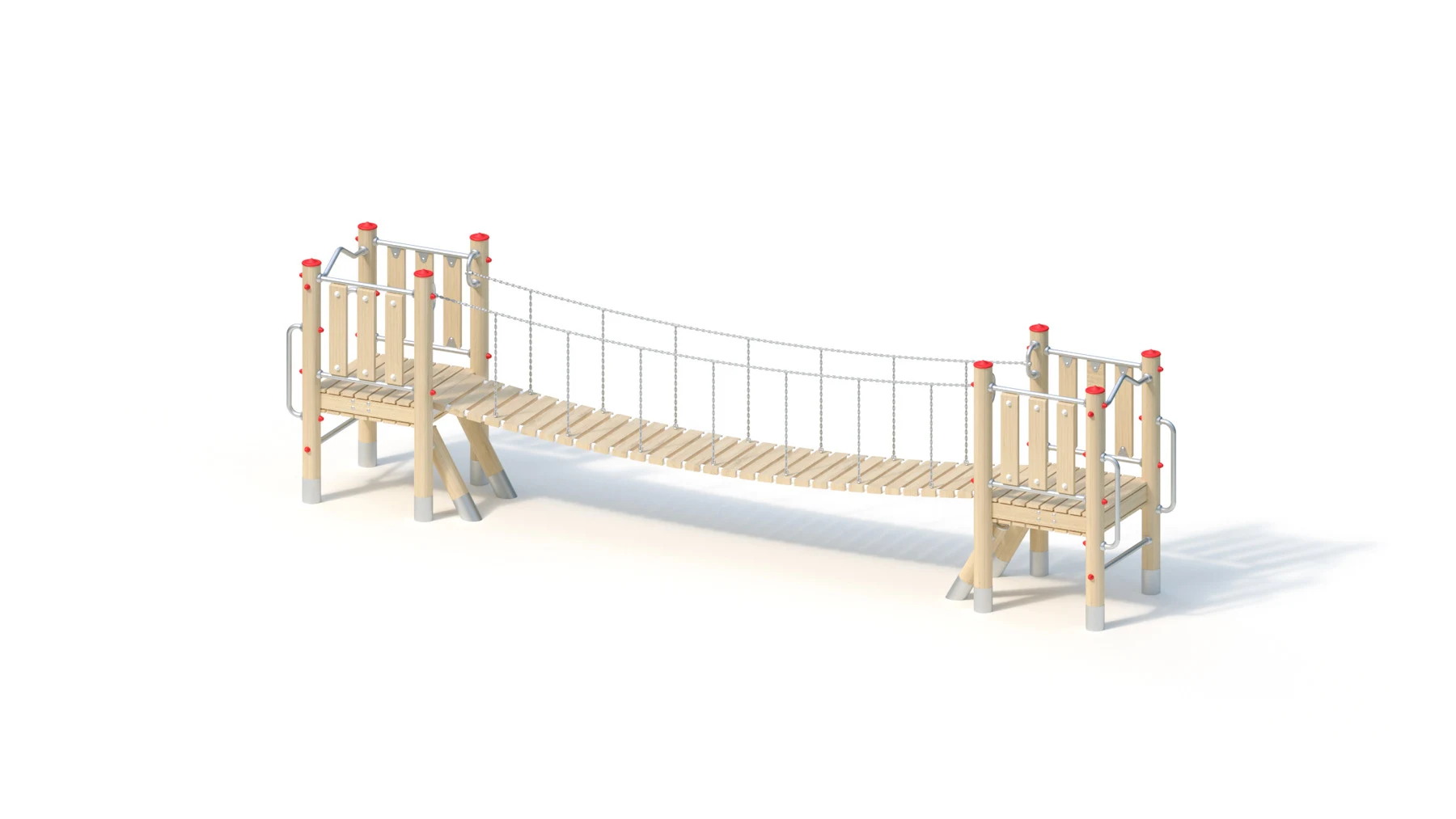Lekbroanläggning Bankekind – 6,00 × 0,95 m, robiniastolpar