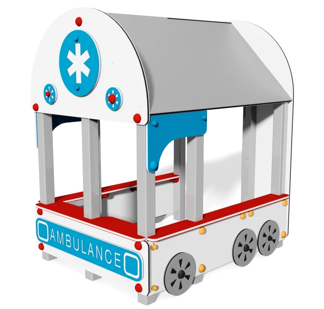Lekhus Hallstahammar – metall, ambulanstema