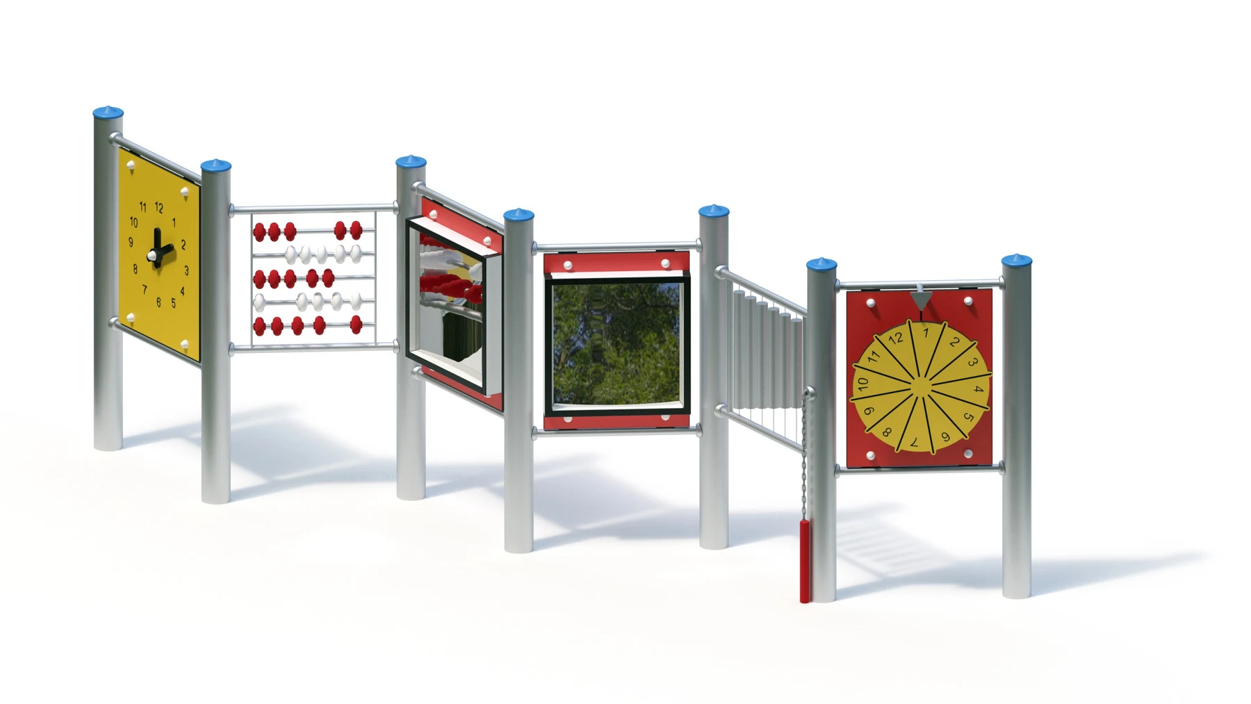 Lekpanel Degernäs – rostfria stålstolpar