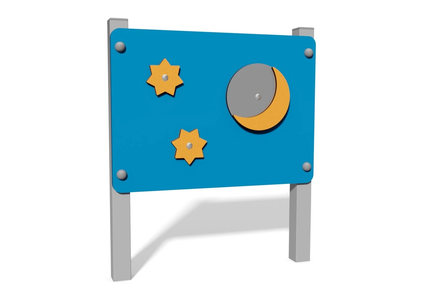 Lekpanel Medåker – metall, natthimmel