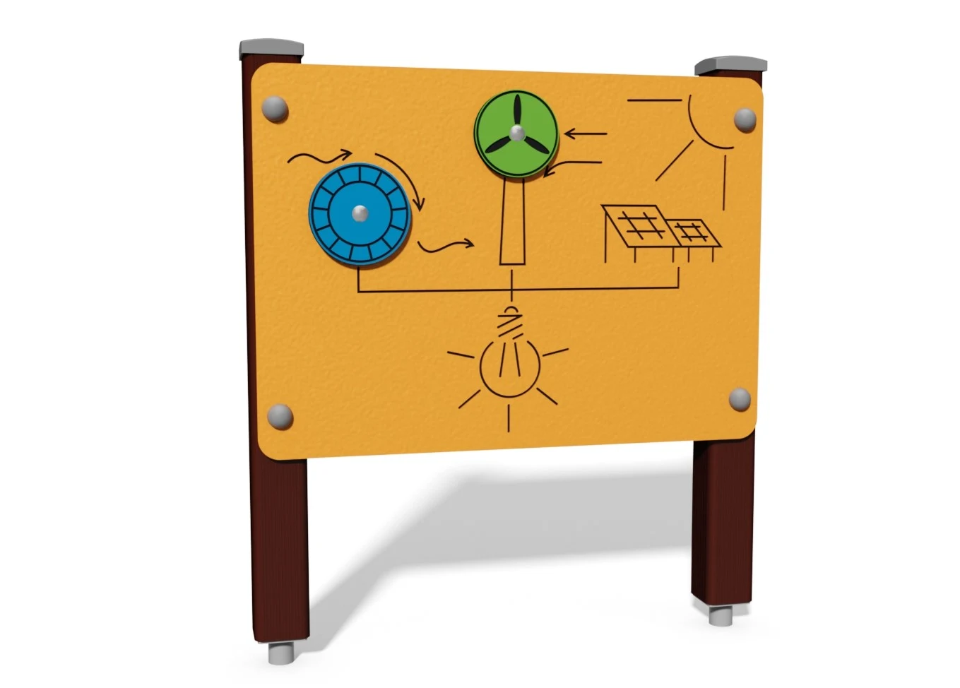 Lekpanel Medle – trä, förnybar energi