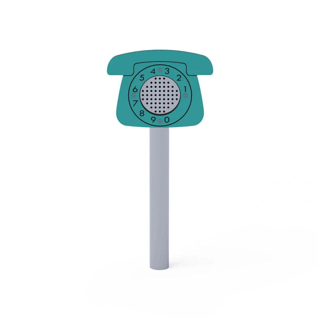 Lekpanel Smidö – telefon, orange + turkos