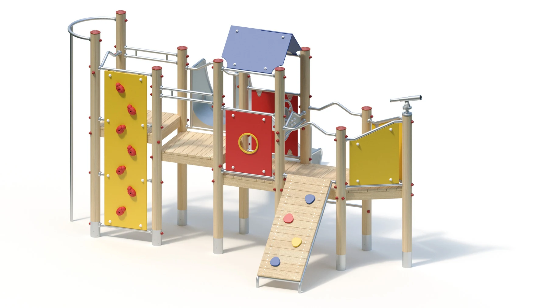 Lekskepp Barkarö – 4,57 × 4,56 m, robiniastolpar