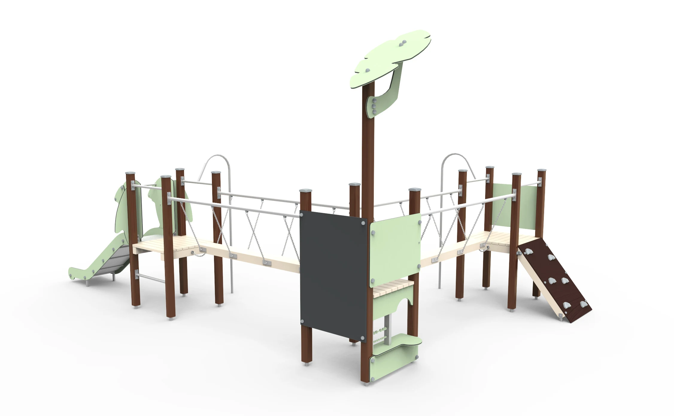 Lekställning Arrie – trä, tropiskt tema