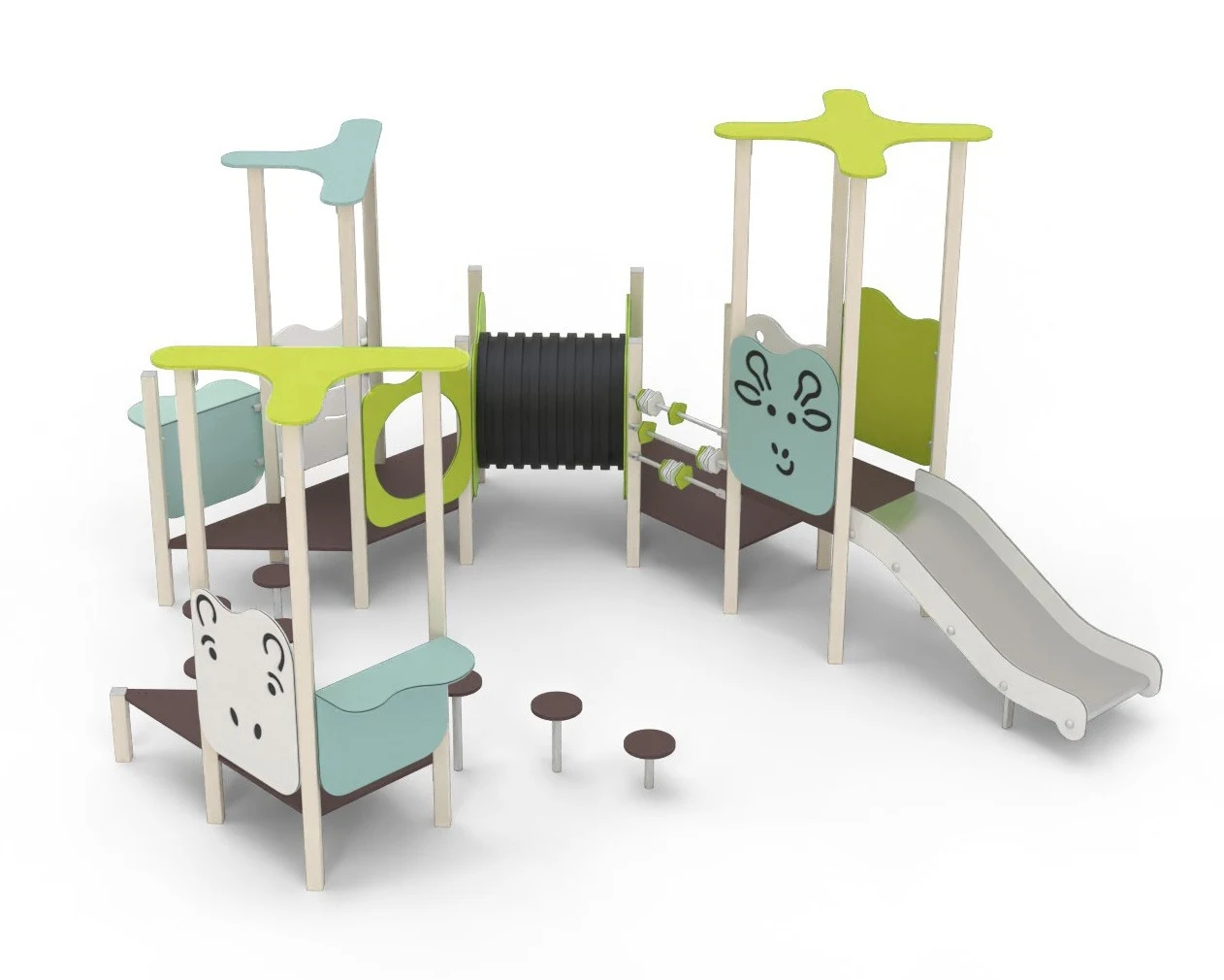 Lekställning Oleby – metall och hdpe