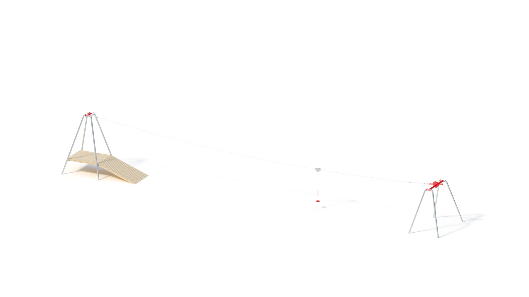 Linbana Axvall – 25 m med startramp