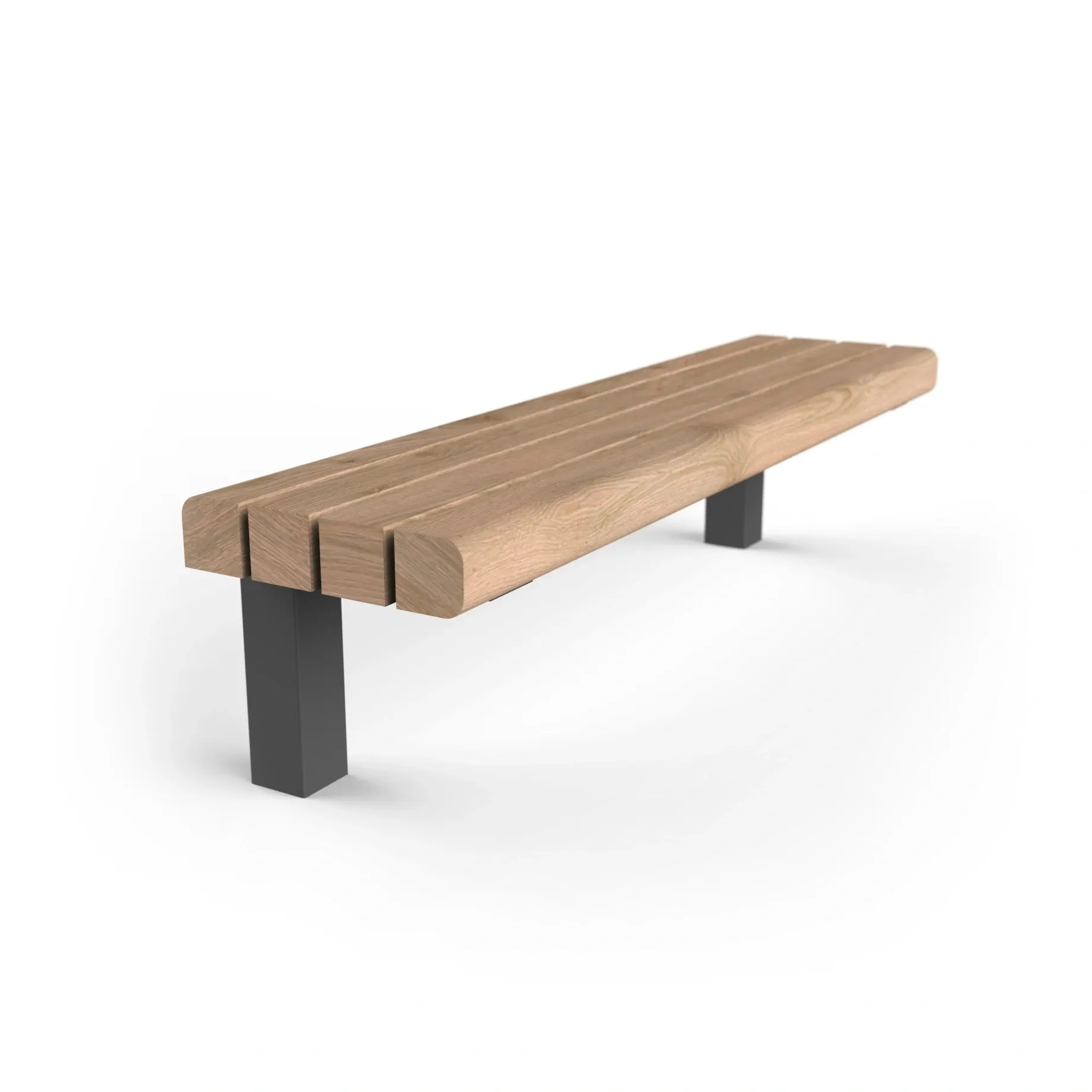Parkbänk Arholma utan ryggstöd, 180 cm