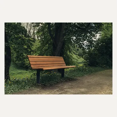 Parkbänk Blåsmark
