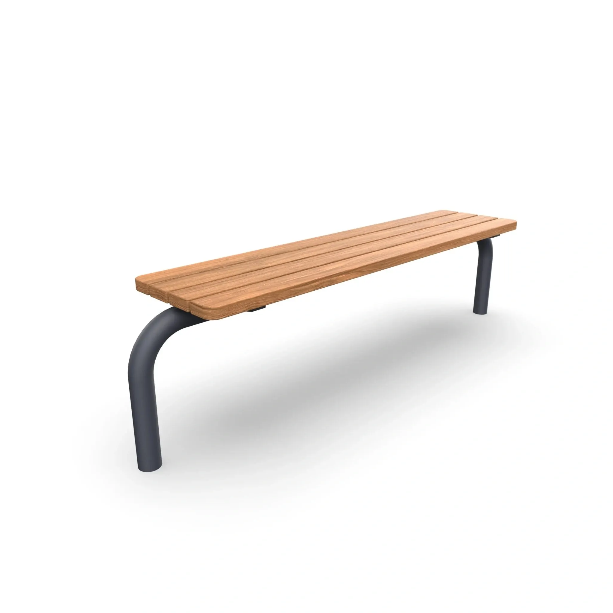 Parkbänk Ekerö utan ryggstöd, 170 cm