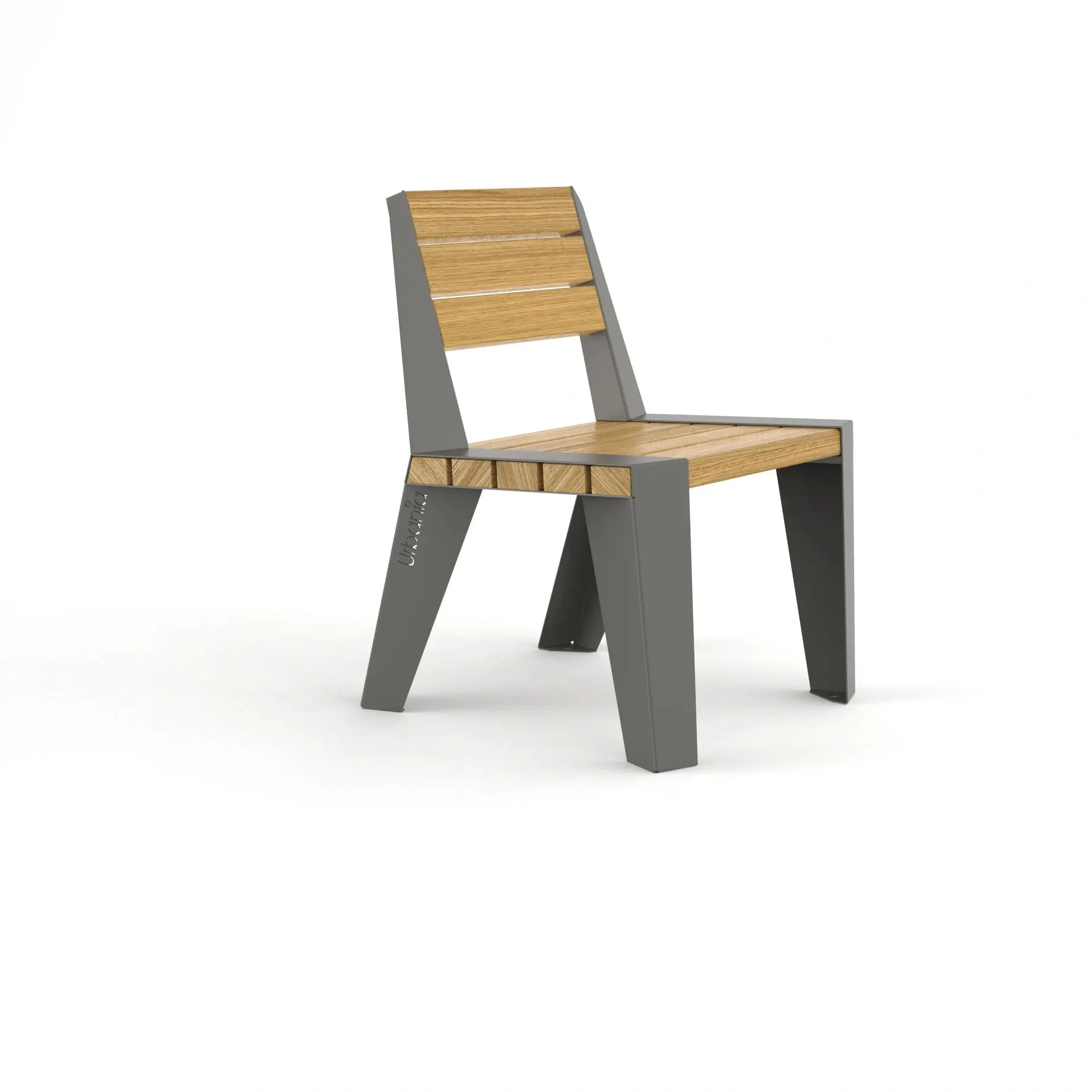 Parkbänk Rindö med ryggstöd, 60 cm
