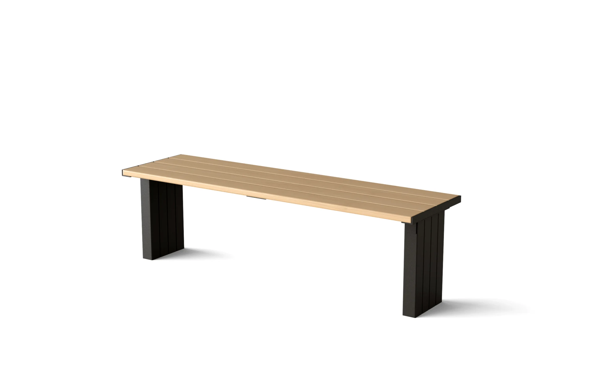 Parkbänk Västerlösa utan ryggstöd – 150 cm