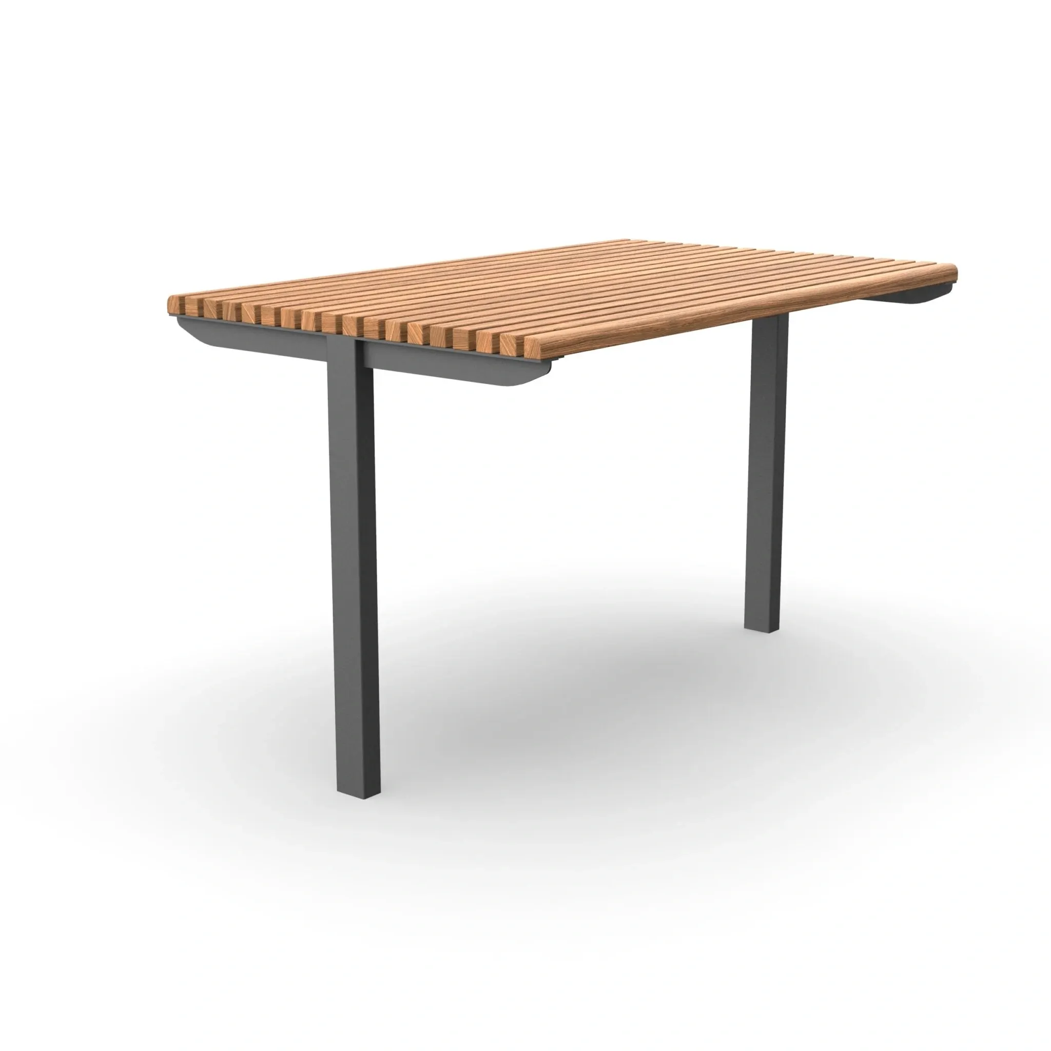 Parkbord Brantevik Enkel, 120 cm, ribbprofil 30 × 30 mm