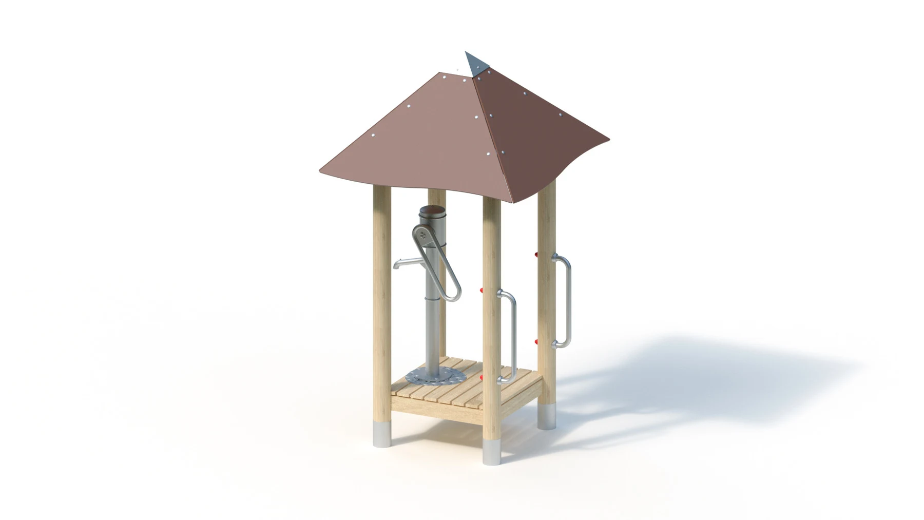 Pumphus Drängsmark – robiniastolpar
