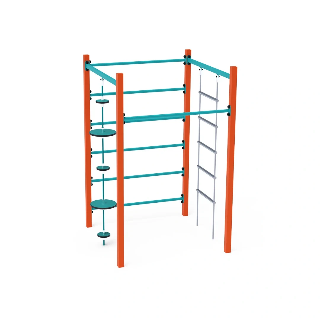 Repgym Stallarholmen – med ribbor och stege, orange + turkos