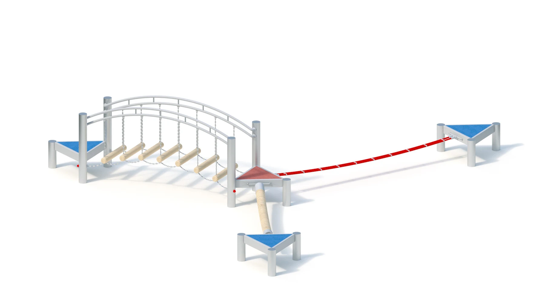 Repklätteranläggning Eggby – rostfria stålstolpar, 6,60 × 5,55 m