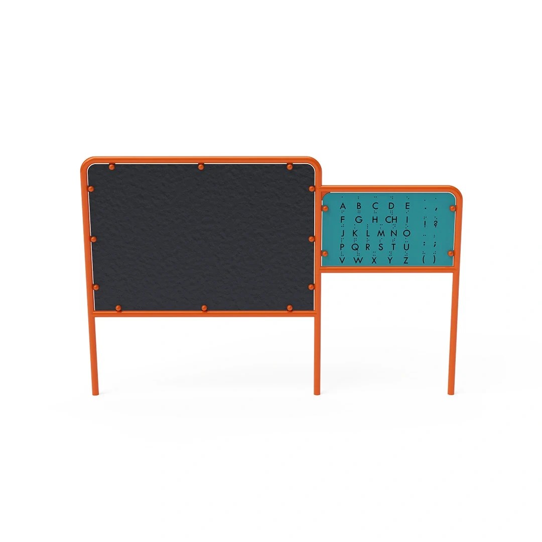 Ritpanel Sorunda – med alfabet, orange + turkos