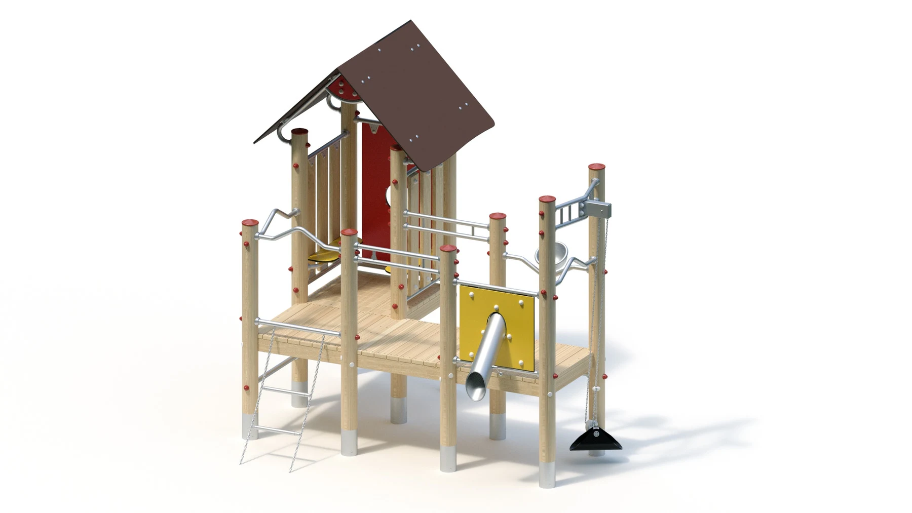 Sandlekstation Björke – 3,01 × 2,37 m, robiniastolpar