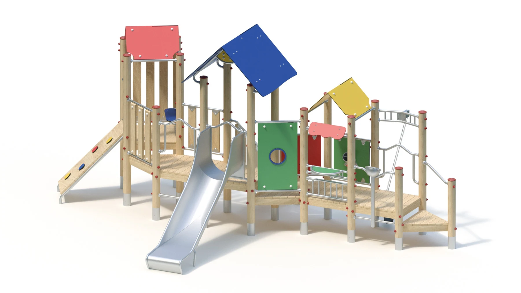 Sandlekstation Björke – 6,65 × 3,84 m, robiniastolpar
