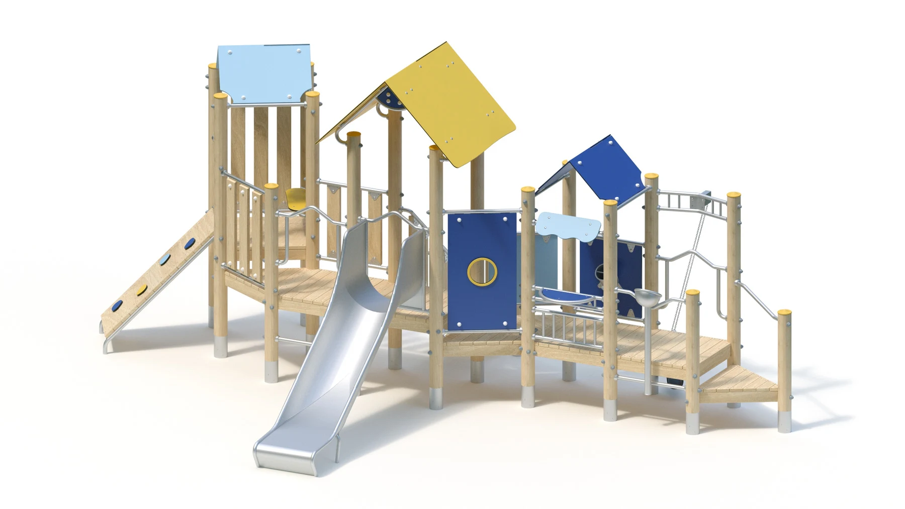 Sandlekstation Björke – 6,65 × 3,84 m, robiniastolpar