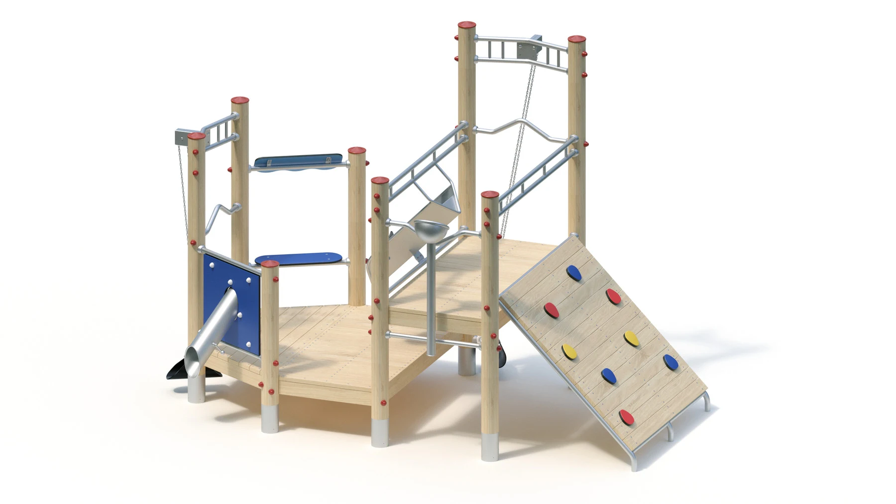 Sandlekstation Bredbyn – 3,62 × 2,09 m, robiniastolpar