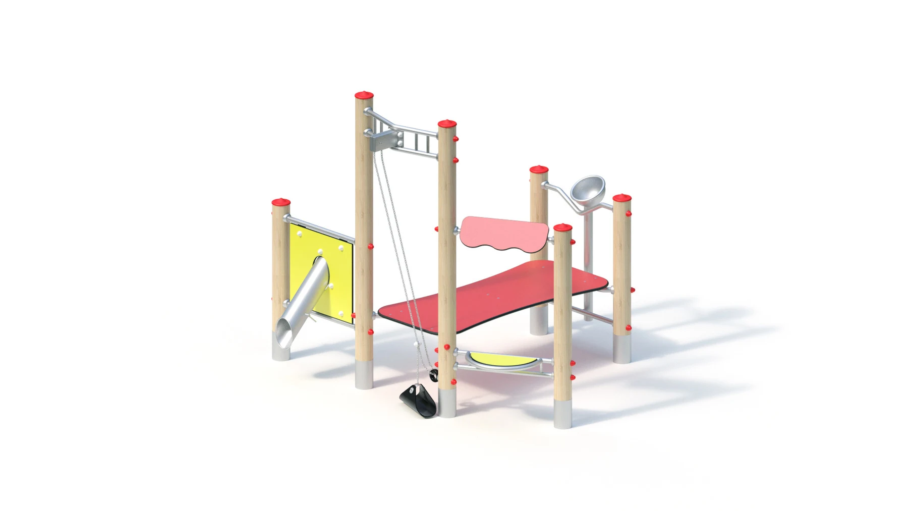 Sandverk Aspås – 2,15 × 2,45 m, robiniastolpar