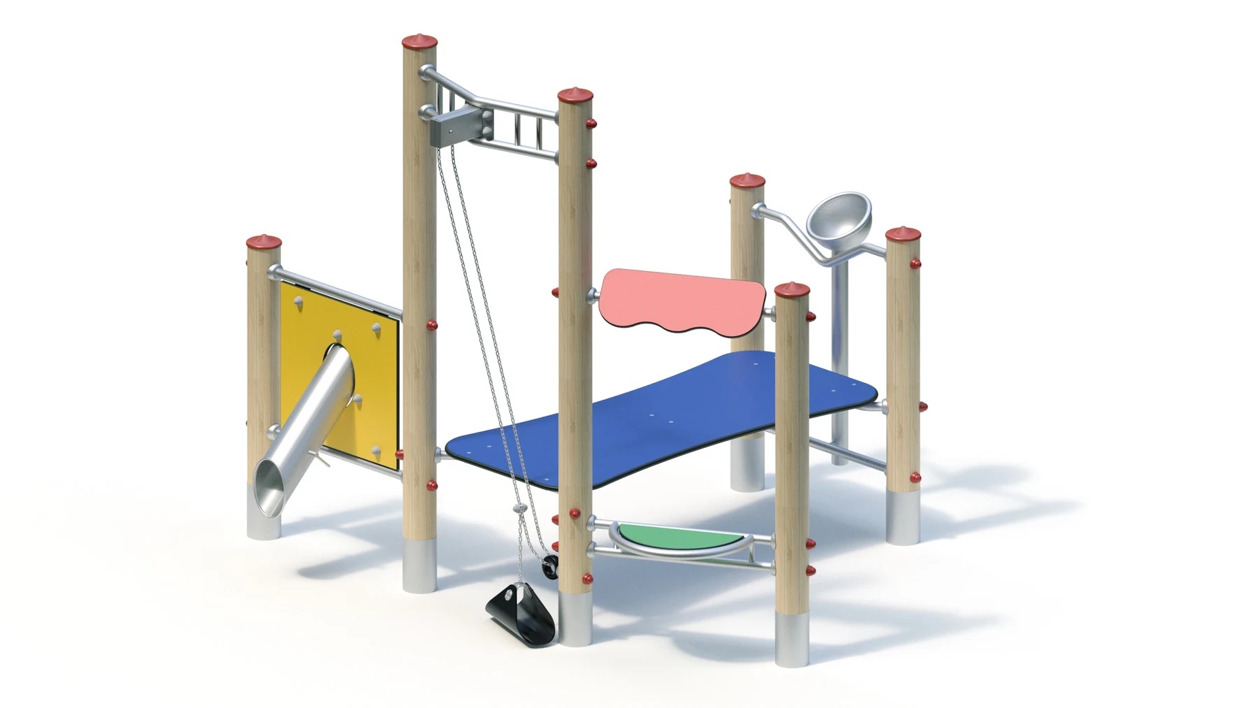 Sandverk Aspås – 2,15 × 2,45 m, robiniastolpar
