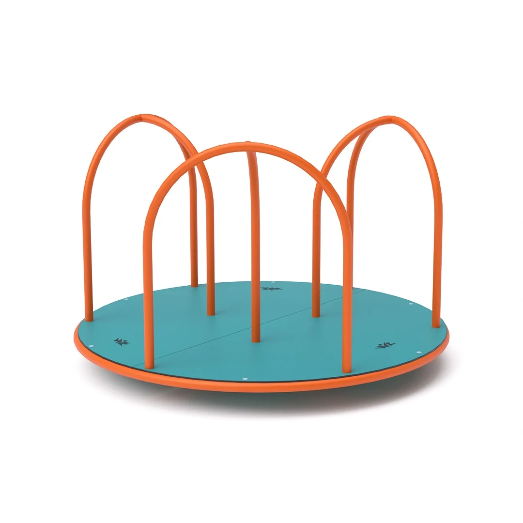 Stående karusell Ramstalund – 1,5 m, orange + turkos